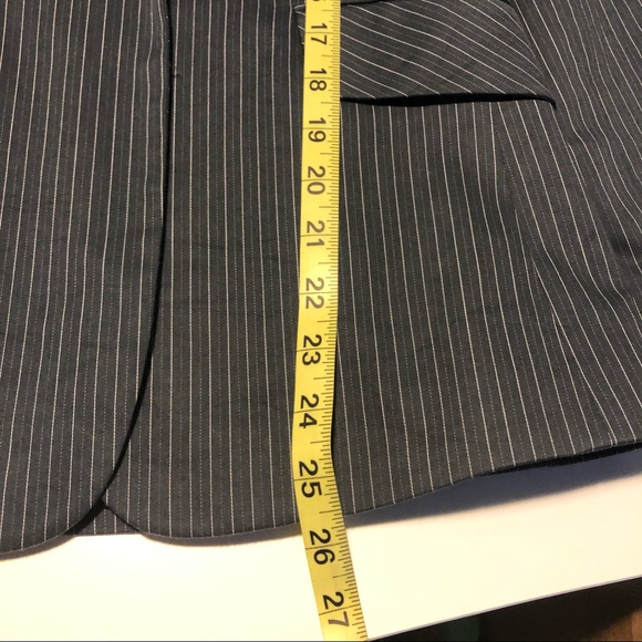 Charcoal Gray Pinstripe Blazer - Picture 5 of 5